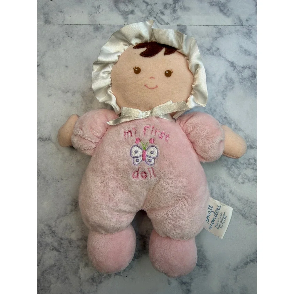 Small Wonders My First Doll Pink Plush Butterfly Baby Toy Style 5271 Kmart 8